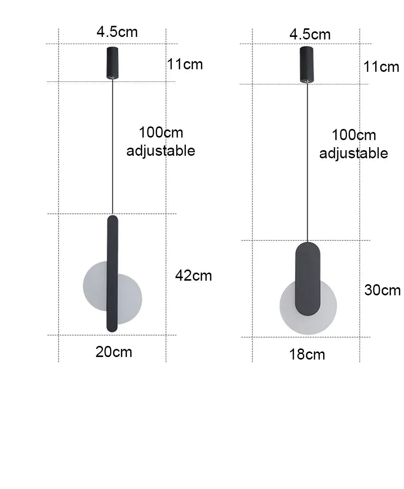 Moderne LED-hanglamp – Keuze uit 3 stijlen | Wit of zwart | Warm of koud wit