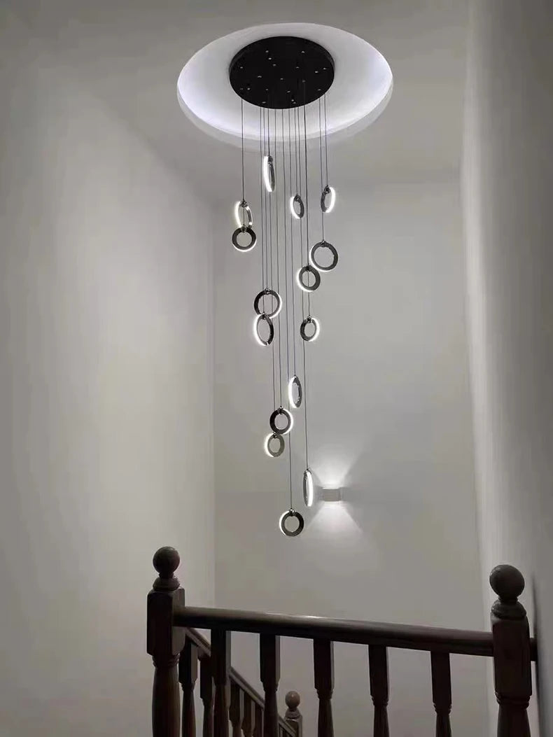 Octo - Modern LED Pendant Light Chandelier for Living Room and Staircase