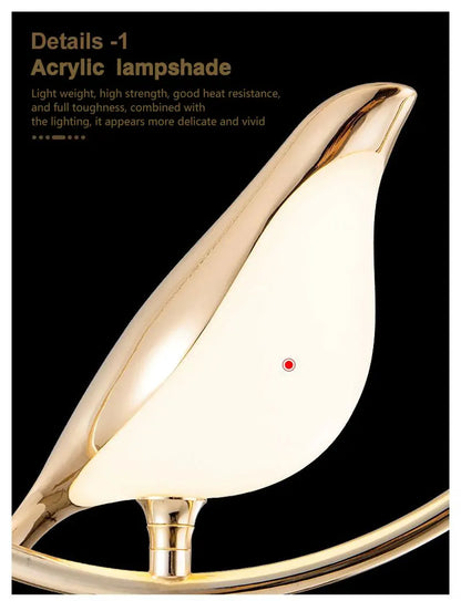 LED-Pendelleuchte „Elstervogel“ – Modernes nordisches Design