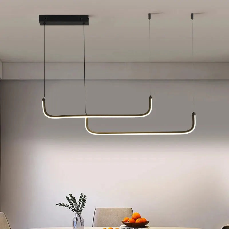 Modern Chandeliers Aluminum Dining Room LED Pendant Lamps