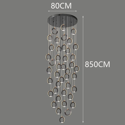 Octo - Modern LED Pendant Light Chandelier for Living Room and Staircase