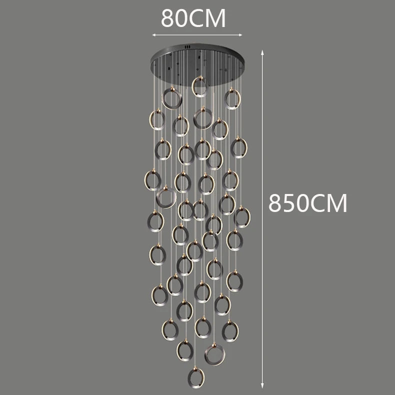 Octo - Modern LED Pendant Light Chandelier for Living Room and Staircase