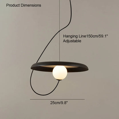 Moderne led-hanglamp met magneetbevestiging – Ø25 of Ø35 cm | Wit, zwart of rood