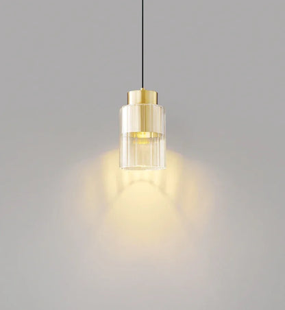 Nordic Glazen LED Hanglamp Zwart / Goud