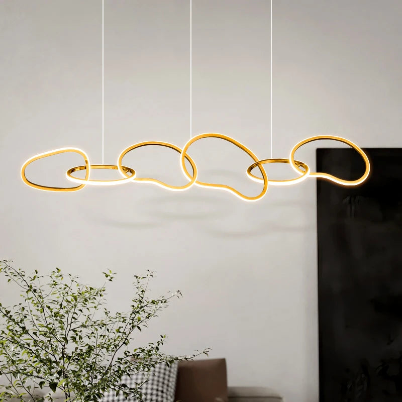 AURELIUS - Gouden Ring Eetkamer Hanglamp - Moderne LED