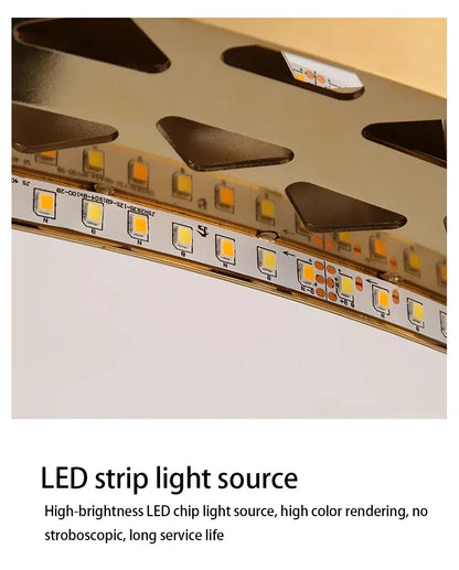 Luxuriöser Kristalllüster – Nordisch-moderne goldene Pendelleuchte für Wohn- und Esszimmer