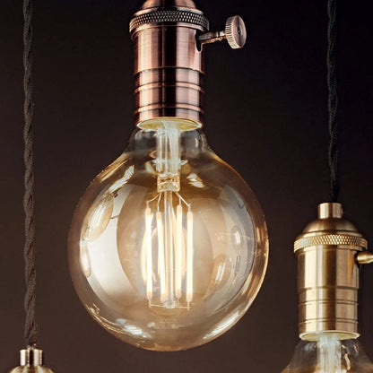 G80 LED Edison Bulb E27 Dimmable 10W Vintage Globe Light Bulb Warm White 2700K Amber Glass Retro Filament Decorative Bulb 220V Energy Saving