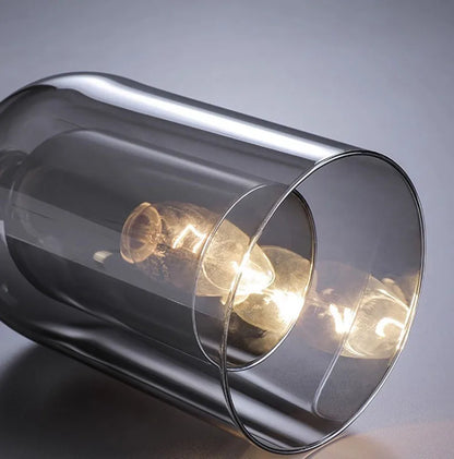 Moderne Pendelleuchte – Glas & Eisen, 1 oder 3 Köpfe, dimmbar
