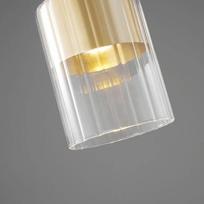 Nordic Glazen LED Hanglamp Zwart / Goud