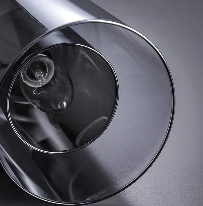 Moderne Pendelleuchte – Glas & Eisen, 1 oder 3 Köpfe, dimmbar