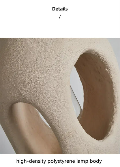 Wabi-Sabi-Hängeleuchte aus Kunstharz – Moderne, skulpturale Hängelampe