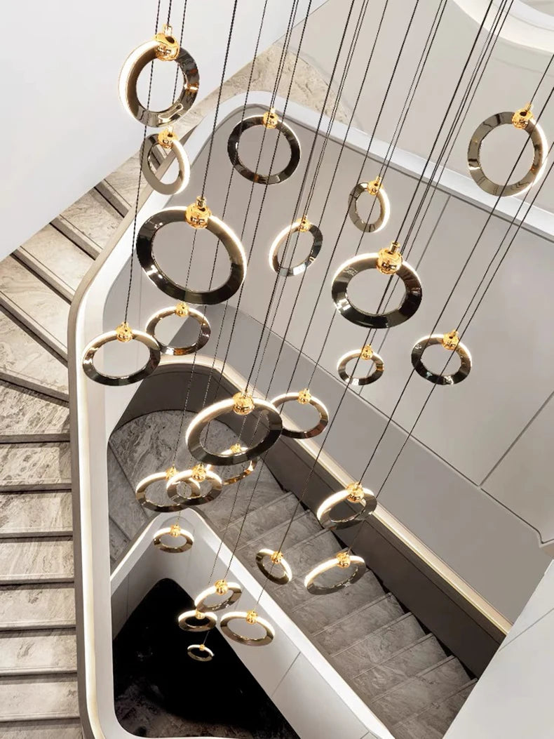 Octo - Modern LED Pendant Light Chandelier for Living Room and Staircase