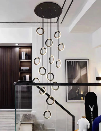 Octo - Modern LED Pendant Light Chandelier for Living Room and Staircase