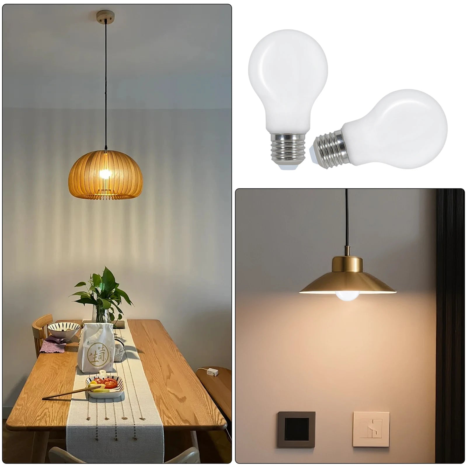 E27 LED Edison Glühbirne 4W Vintage Retro Filamentlampe ST64 Amber Glas Warmweiß 3000K 430LM Energiesparend Antik Schraubsockel Dekorative Glühbirne