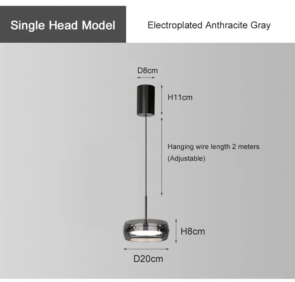 Glas-Pendelleuchte – Moderner LED-Kronleuchter für Wohn- und Essbereich
