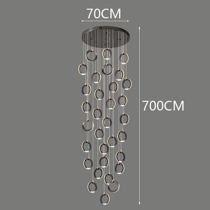 Octo - Modern LED Pendant Light Chandelier for Living Room and Staircase