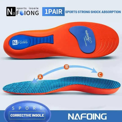 Sport Insoles - Orthopedic Shoe Inserts with Shock Absorption & Breathable Cushioning for Men & Women