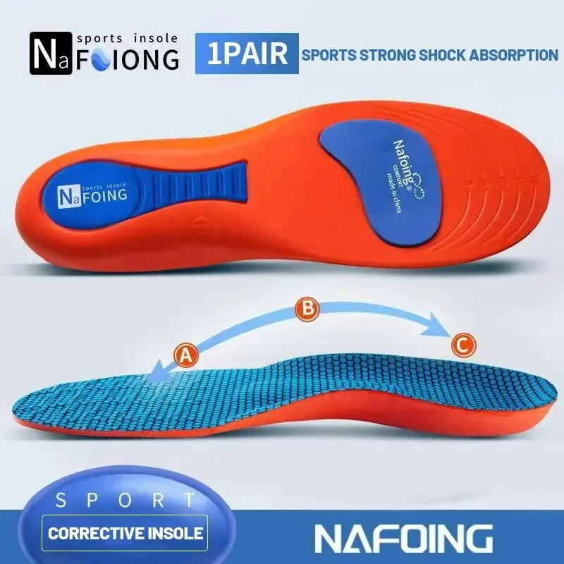 Sport Insoles - Orthopedic Shoe Inserts with Shock Absorption & Breathable Cushioning for Men & Women