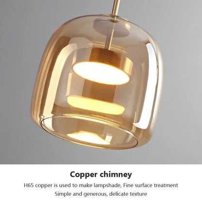 Nordic Glass Pendant Light - Minimalist Luxury Chandelier
