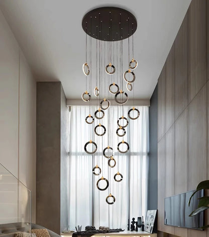 Octo - Modern LED Pendant Light Chandelier for Living Room and Staircase