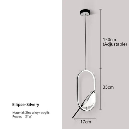 LED-Pendelleuchte „Elstervogel“ – Modernes nordisches Design