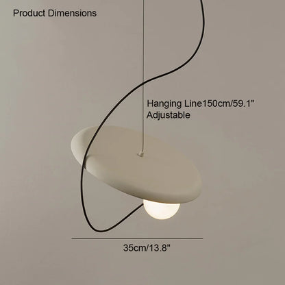 Moderne led-hanglamp met magneetbevestiging – Ø25 of Ø35 cm | Wit, zwart of rood