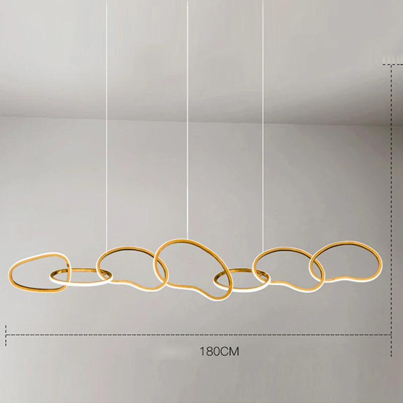 AURELIUS - Gouden Ring Eetkamer Hanglamp - Moderne LED