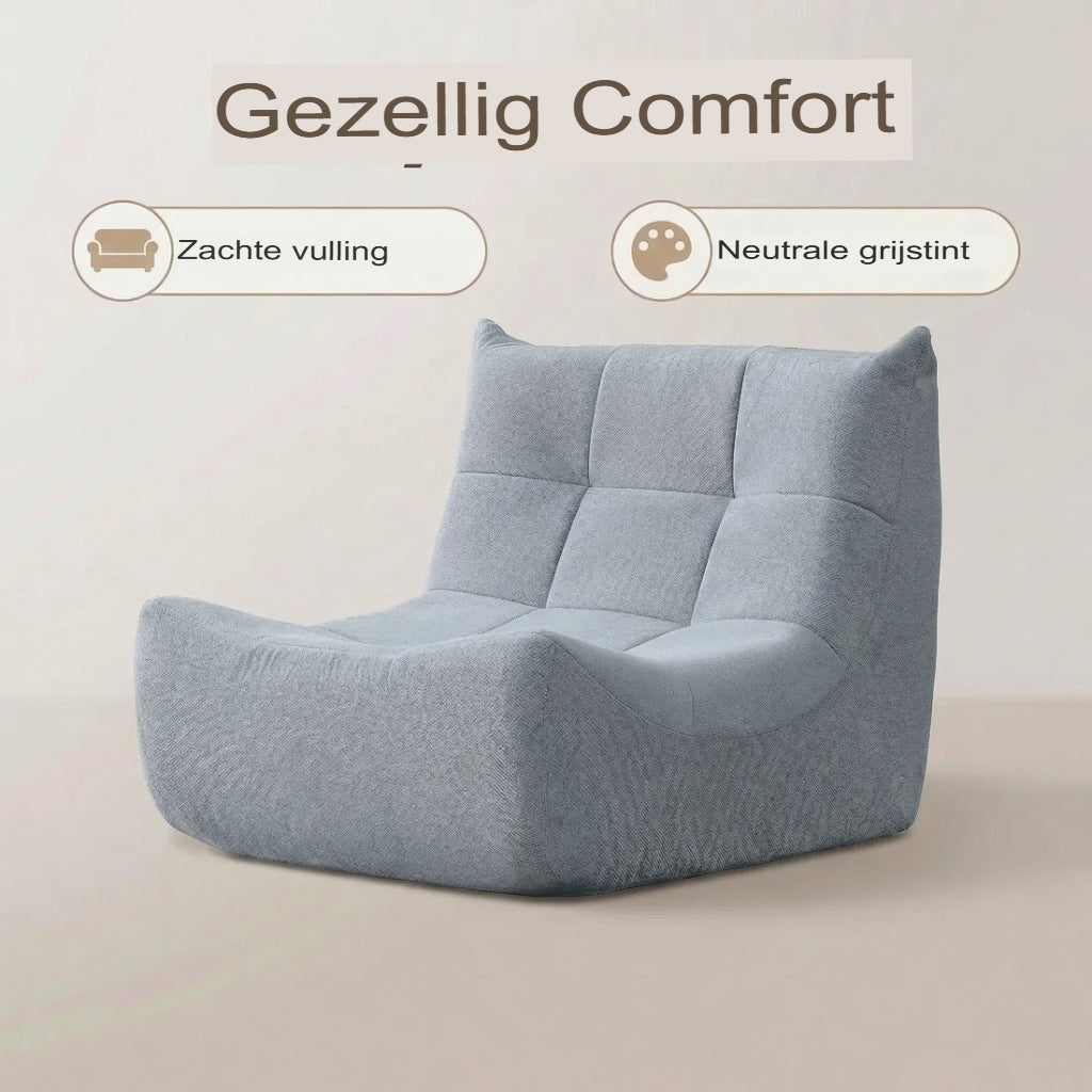 Wagrex Relaxsessel – Loungesessel mit hochdichtem Schaumstoff, Chenille-Stoff, 96x71,5x77cm
