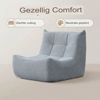 Wagrex Relaxsessel – Loungesessel mit hochdichtem Schaumstoff, Chenille-Stoff, 96x71,5x77cm