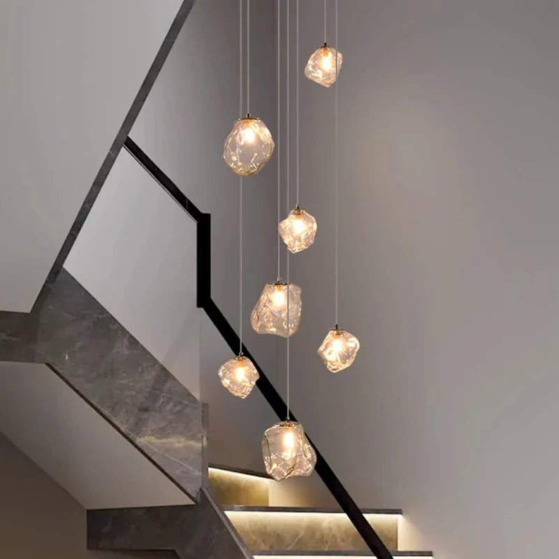 Modern Ring LED Pendant Light - 11 Rings Dimmable with Remote Control