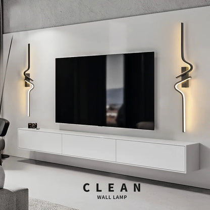 Modern LED Wall Lamp – Minimalist Strip Sconce For Bedside