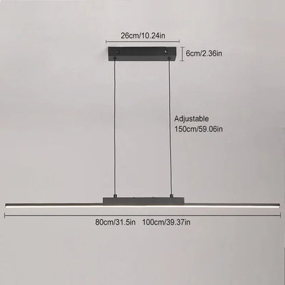 Pendant Lamps Modern Simple Dining Room Lighting for Kitchen Long Chandelier Living Room Pendant Lamp Home Decor Lighting