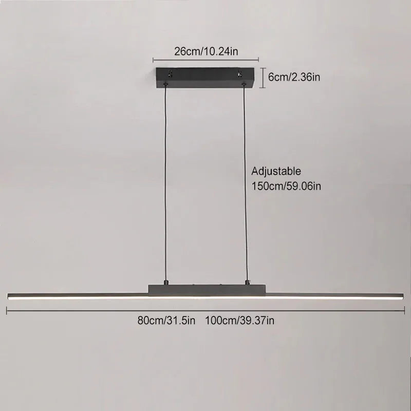 Pendant Lamps Modern Simple Dining Room Lighting for Kitchen Long Chandelier Living Room Pendant Lamp Home Decor Lighting