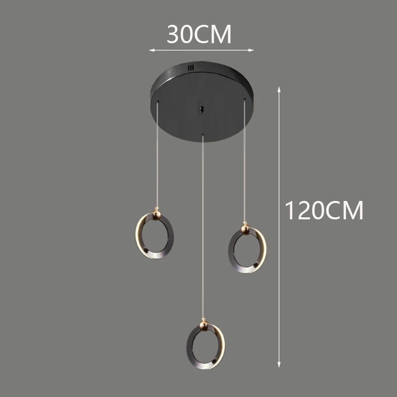 Octo - Modern LED Pendant Light Chandelier for Living Room and Staircase