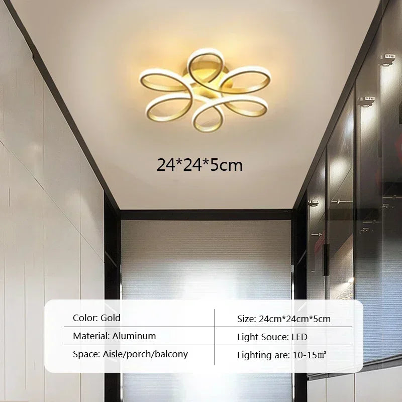 Modern LED Ceiling Chandelier - Stepless Dimming
