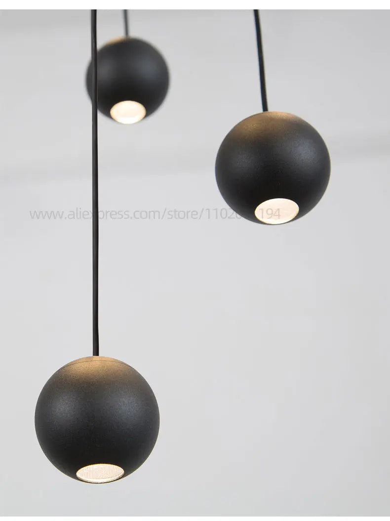 Moderner runder LED-Pendelleuchter – Treppenhausleuchte mit mehreren Leuchten