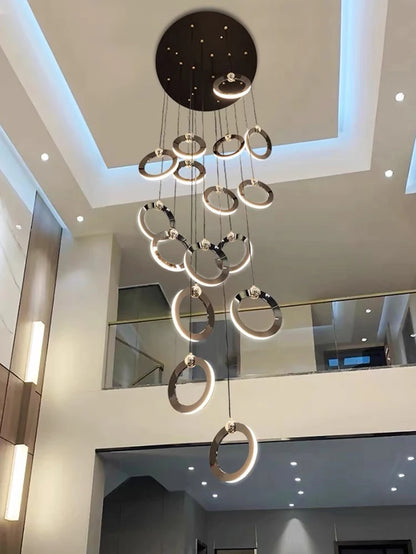 Octo - Modern LED Pendant Light Chandelier for Living Room and Staircase