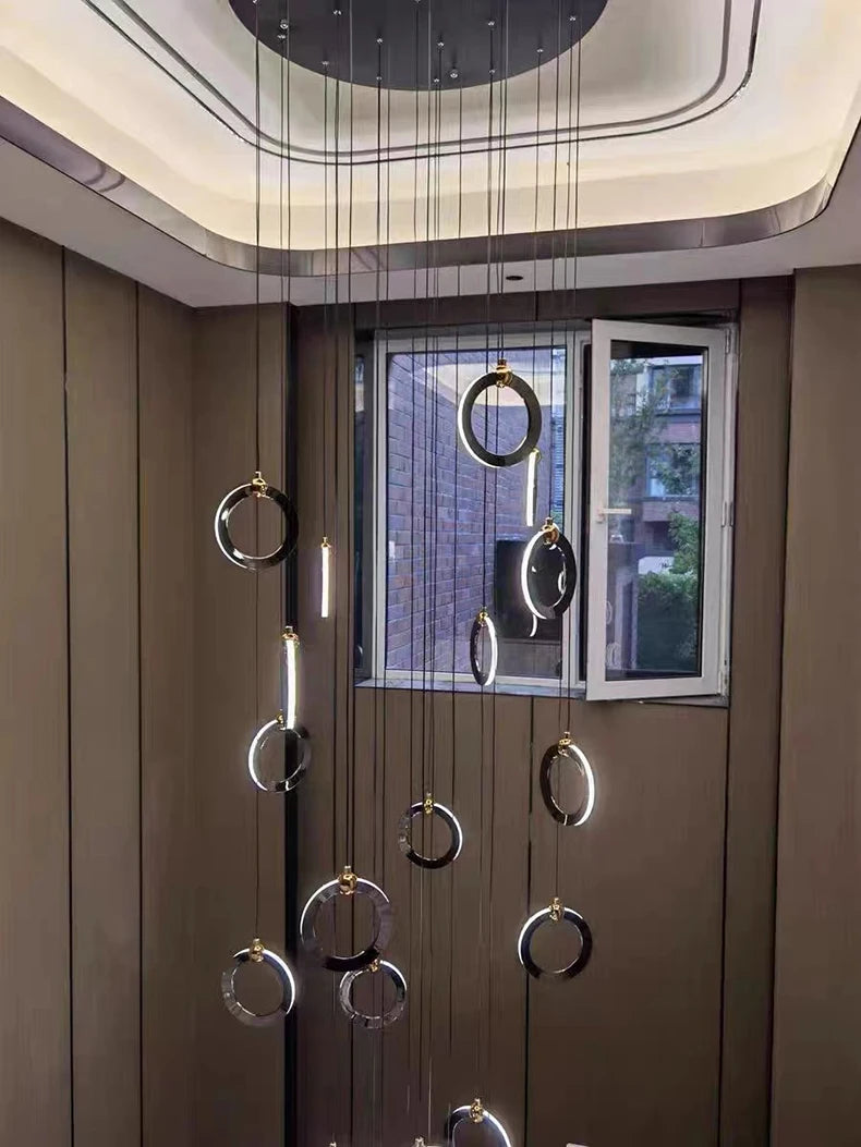 Octo - Modern LED Pendant Light Chandelier for Living Room and Staircase