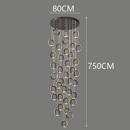 Octo - Modern LED Pendant Light Chandelier for Living Room and Staircase