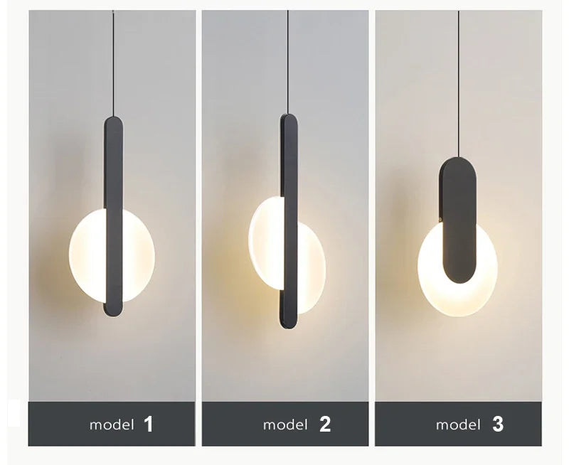 Moderne LED-hanglamp – Keuze uit 3 stijlen | Wit of zwart | Warm of koud wit