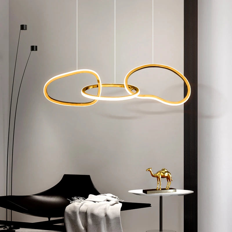 AURELIUS - Gouden Ring Eetkamer Hanglamp - Moderne LED
