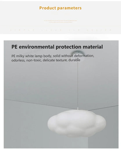 LED Cloud Ceiling Pendant Lamp - Modern Design
