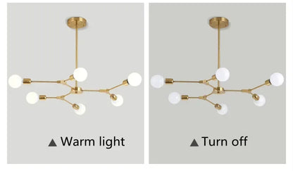 Sputnik Chandelier - Modern Art Deco Molecular Ceiling