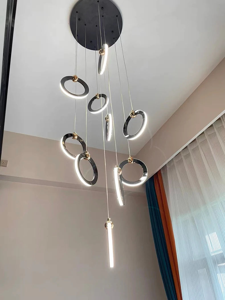 Octo - Modern LED Pendant Light Chandelier for Living Room and Staircase