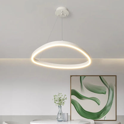 LED Ring Chandelier - Modern Pendant Light for Living Room, Bedroom & Dining Room