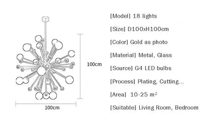 Lixy - Modern Global LED Chandelier Satellite Design