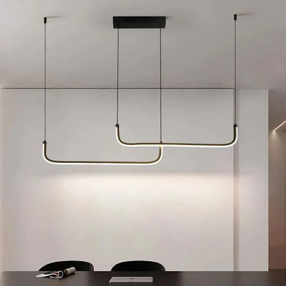 Modern Chandeliers Aluminum Dining Room LED Pendant Lamps