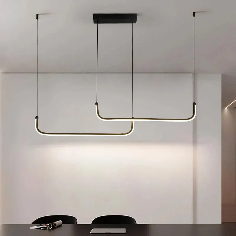 Modern Chandeliers Aluminum Dining Room LED Pendant Lamps