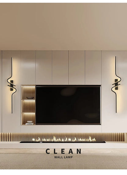 Modern LED Wall Lamp – Minimalist Strip Sconce For Bedside
