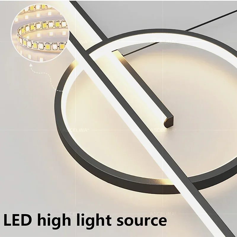 Modern LED Chandelier - Minimalist Pendant Light for Restaurant, Living Room & Bar